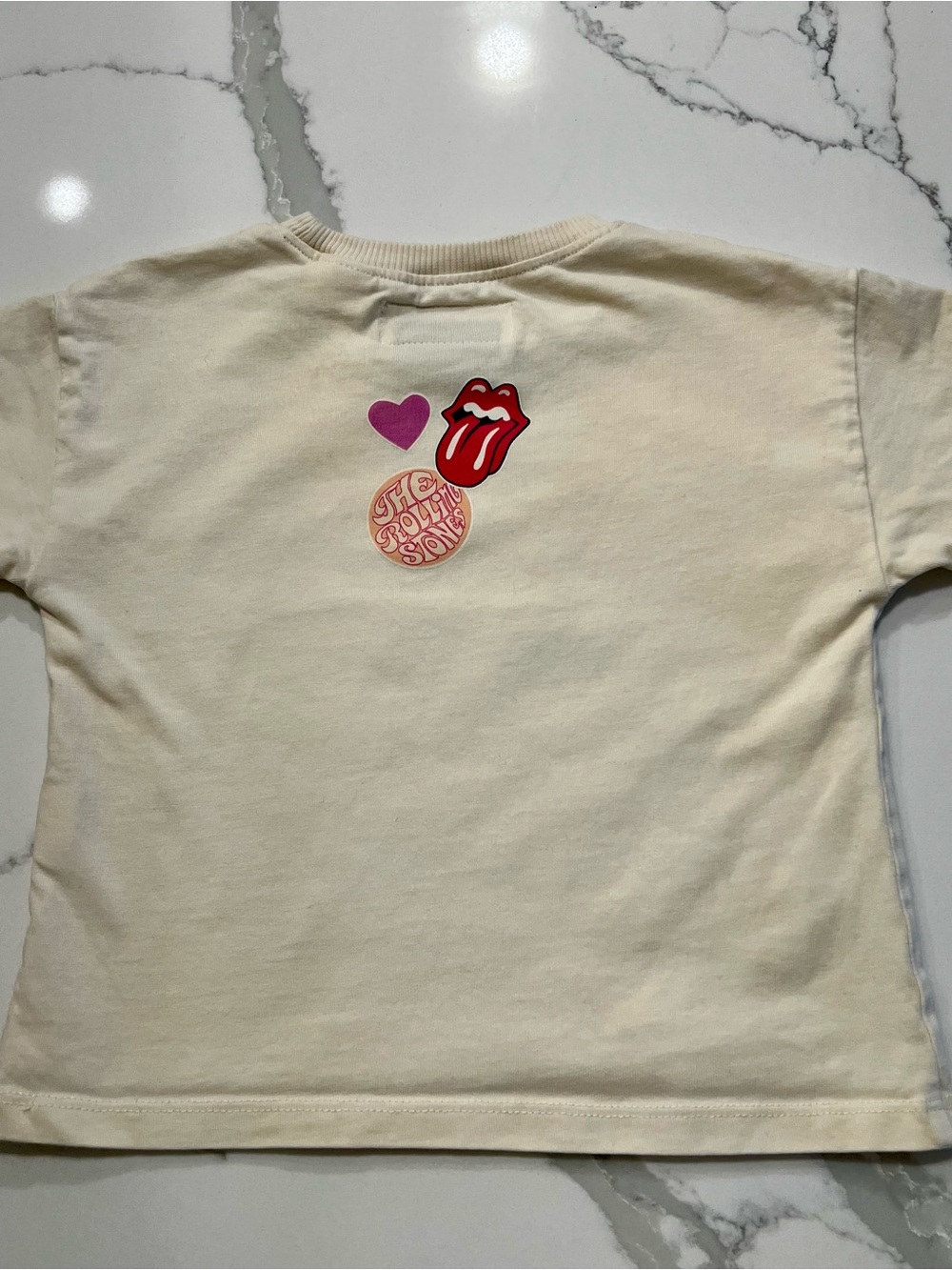 ZARA Kids - The Rolling Stones Cream T-Shirt 🎸❤️😎❤️ - Picture 5 of 8